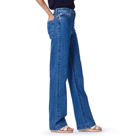 A.P.C. Spring High Rise Straight Leg Jeans Blue Denim Sz 24 - Picture 14 of 16